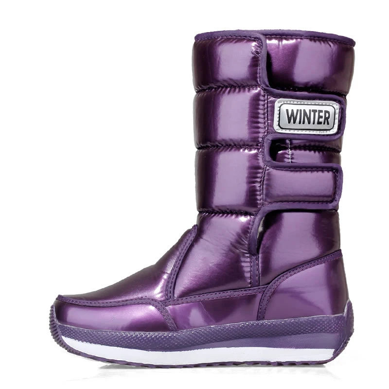 Winter Snow Boots for Women - Warm, Waterproof, Non-Slip Mid-Calf Boots