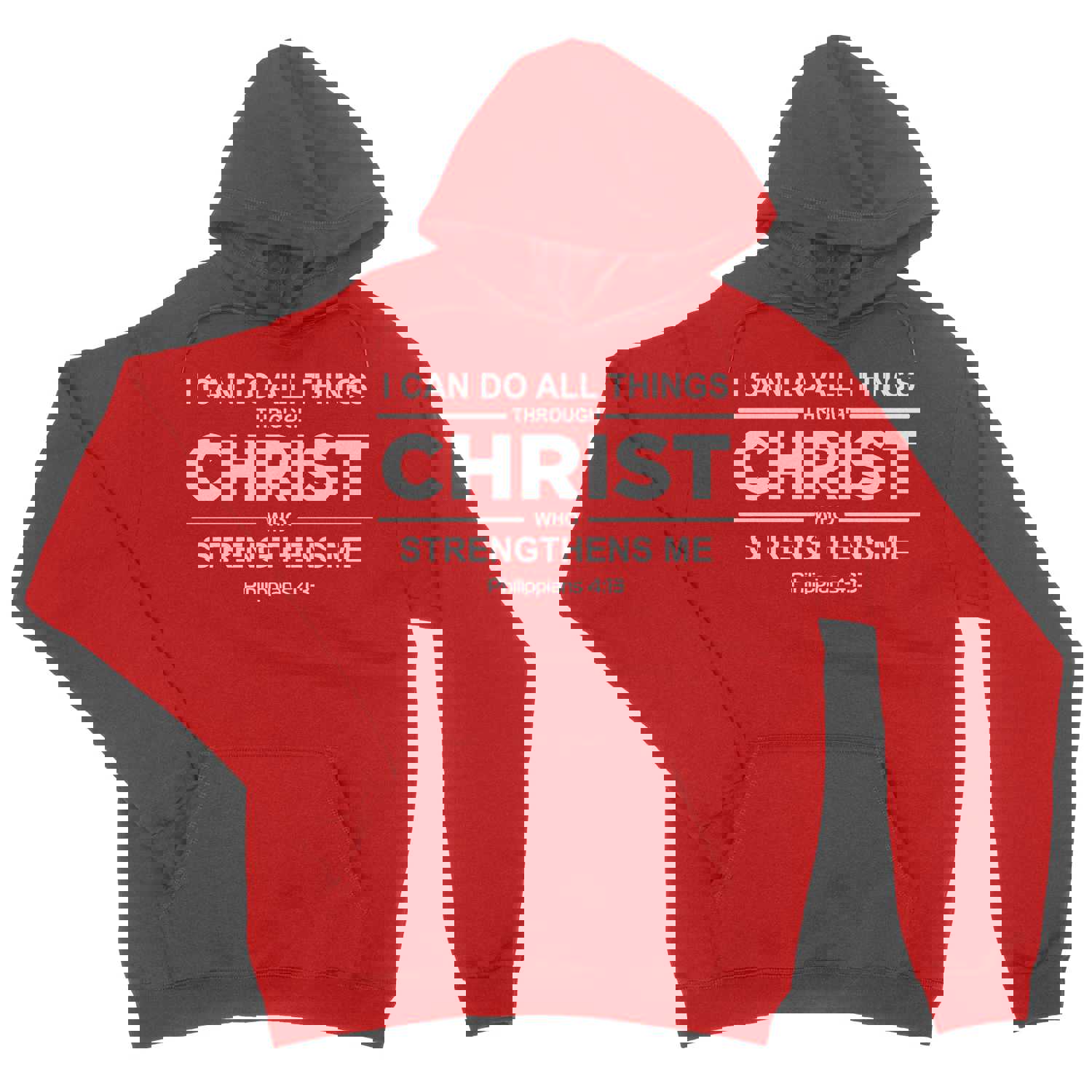 Philippians 4:13 Hoodie - Inspirational Christian Sweatshirt