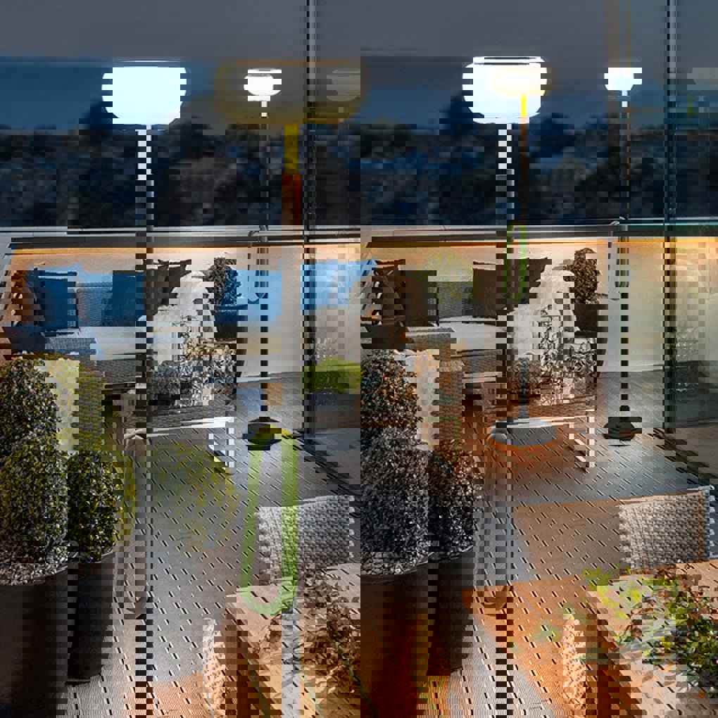 Portable Solar Outdoor Floor Lamp for Lawn BBQ Party Camping Activities