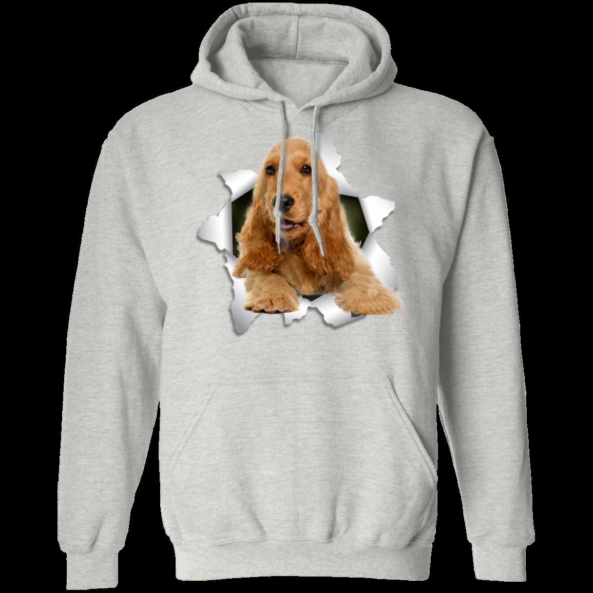 ENGLISH COCKER 3D LADIES Pullover Hoodie - 8 oz, Unisex Sizing