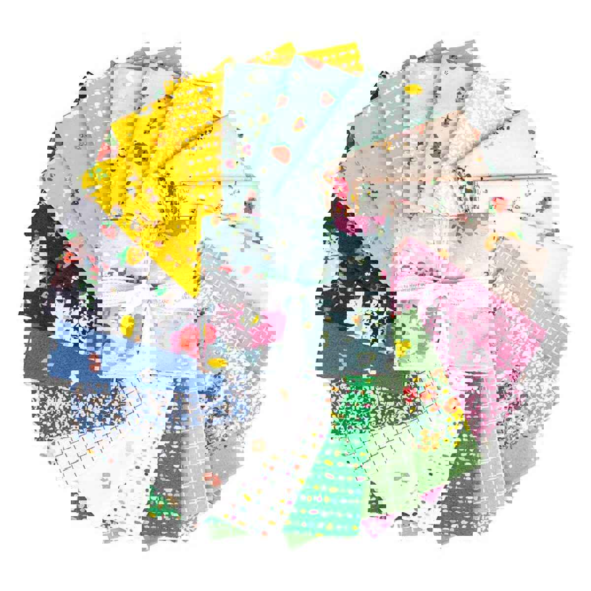 Misty Morning Fat Quarter Bundle 21 Pieces - Riley Blake Designs - Floral Quilting Cotton Fabric