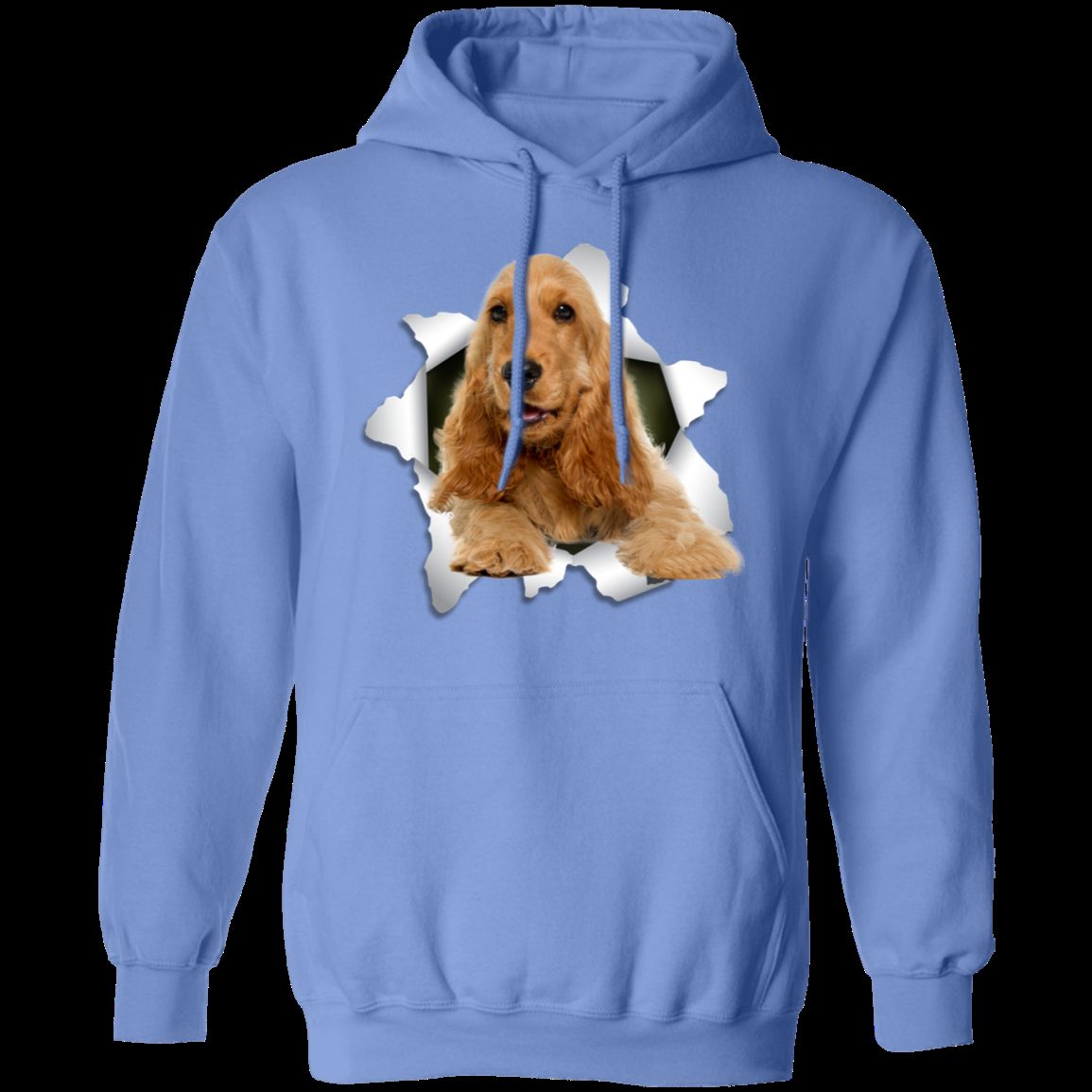 ENGLISH COCKER 3D LADIES Pullover Hoodie - 8 oz, Unisex Sizing