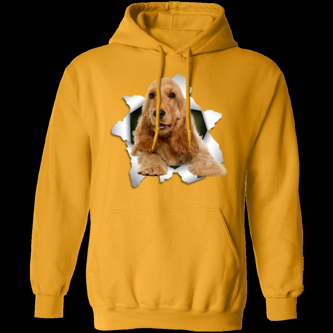 ENGLISH COCKER 3D LADIES Pullover Hoodie - 8 oz, Unisex Sizing