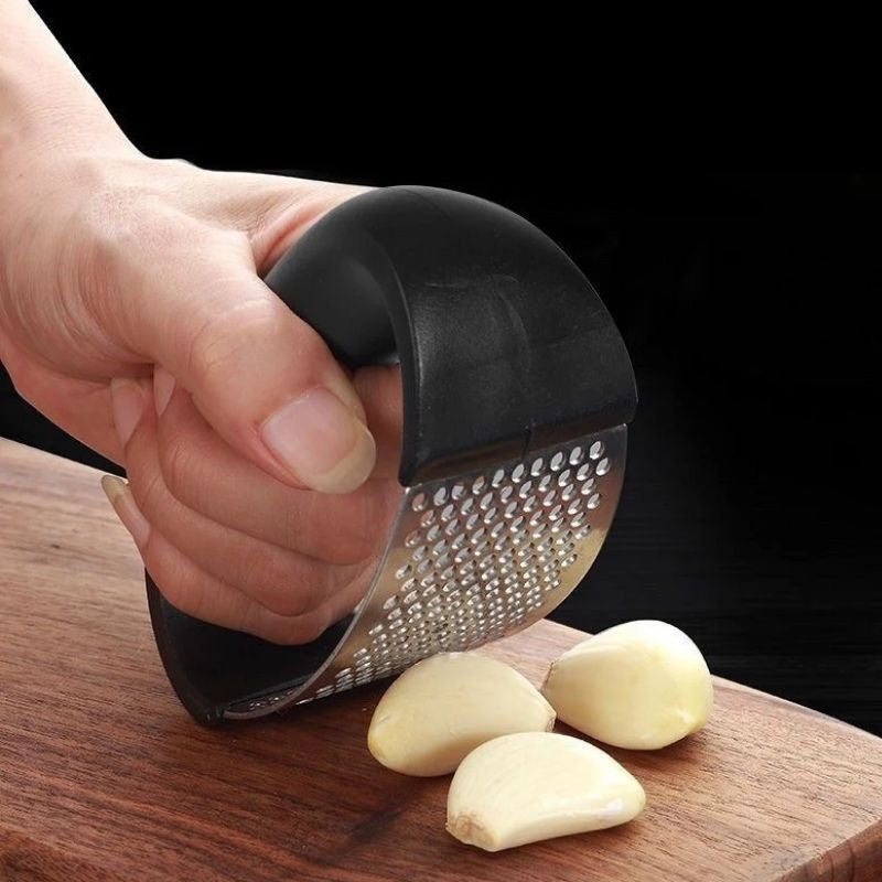 Stainless Steel Garlic Press - Effortless & Easy to Clean