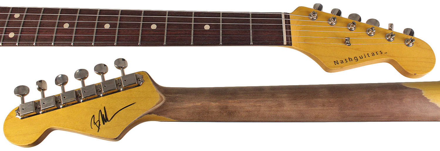 Nash S-63 Guitar - Sonic Blue, Hard Tail, Light Aging