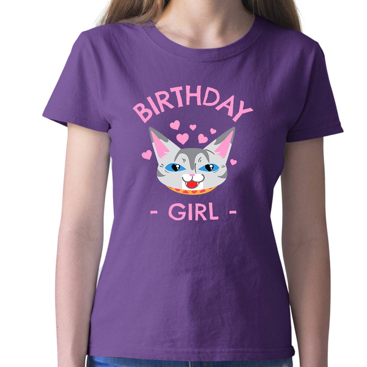 Cute Cat Birthday Shirt for Girls - Perfect Birthday Gift