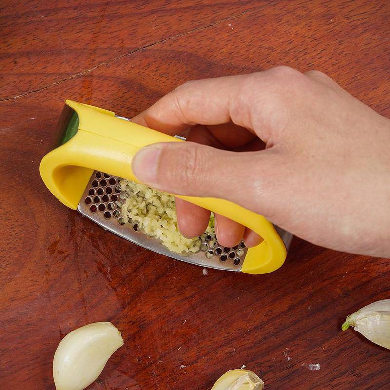 Stainless Steel Garlic Press - Effortless & Easy to Clean