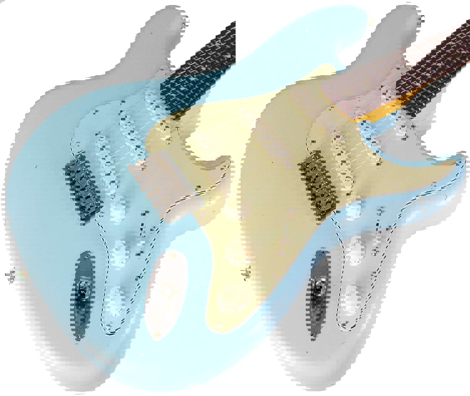 Nash S-63 Guitar - Sonic Blue, Hard Tail, Light Aging