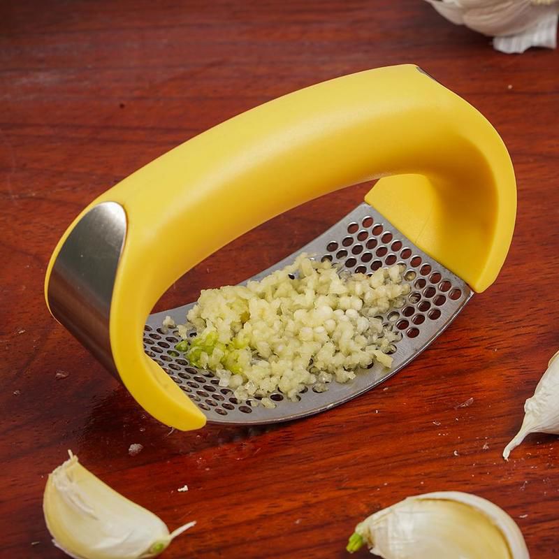 Stainless Steel Garlic Press - Effortless & Easy to Clean