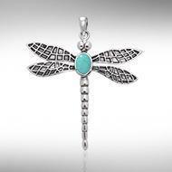 Dragonfly Pendant TPD3941 - Symbol of Transformation and Light