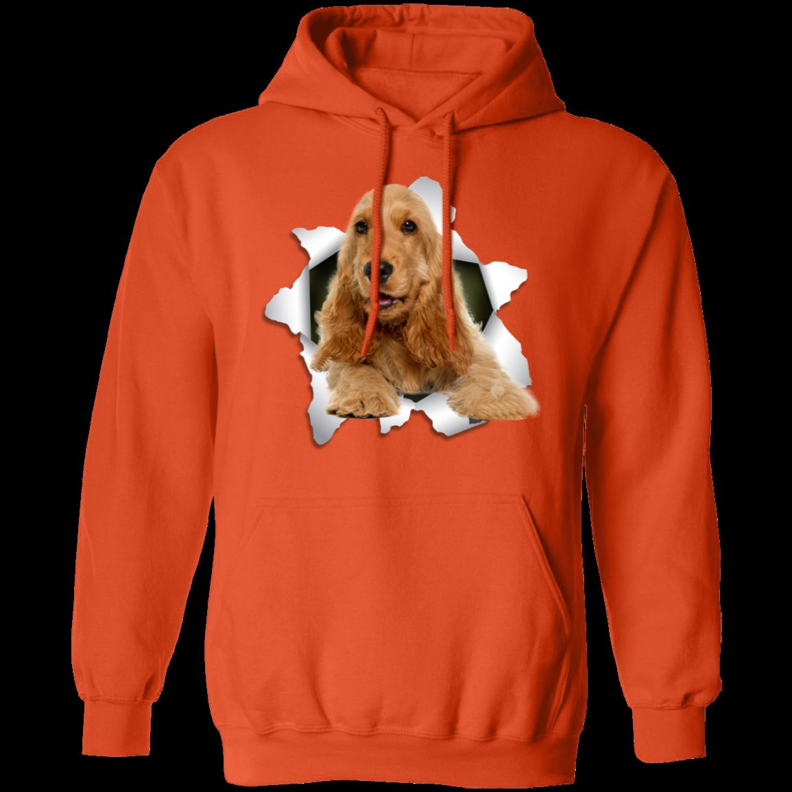 ENGLISH COCKER 3D LADIES Pullover Hoodie - 8 oz, Unisex Sizing