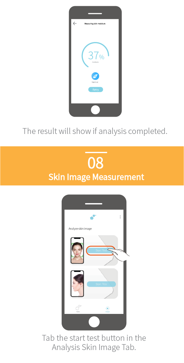 Derma F Gold +App (iOS, Android) - Smart Skin Analyzer for Homecare Skincare