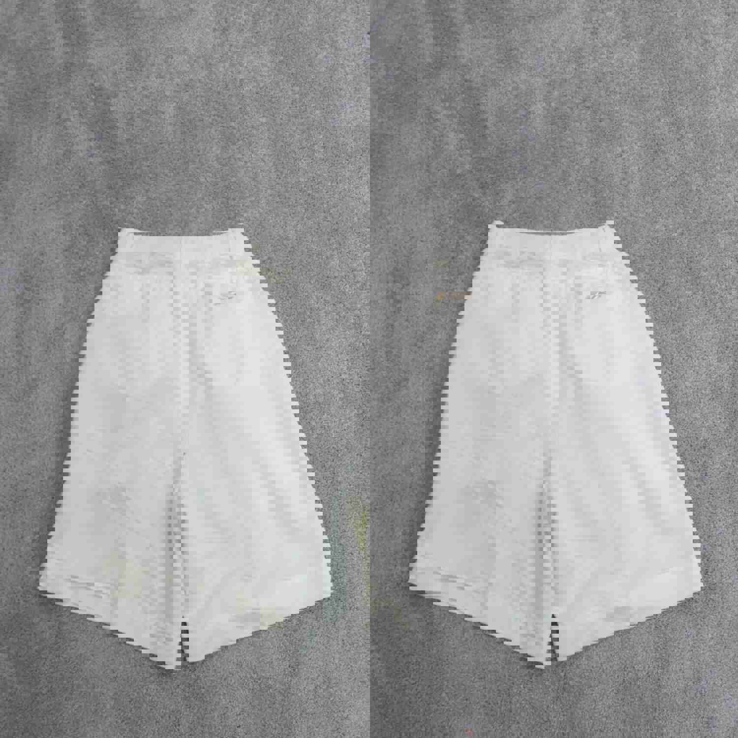 Reebok Women's W26 White High Rise Athletic Shorts with Logo