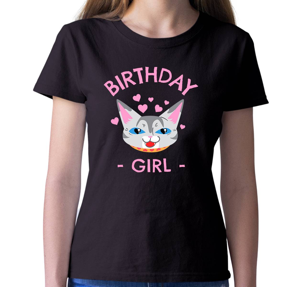 Cute Cat Birthday Shirt for Girls - Perfect Birthday Gift