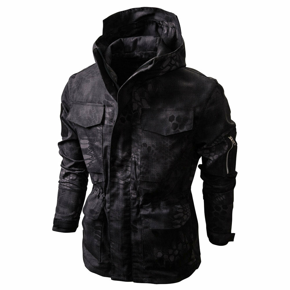 Men's Camouflage Tactical Hooded Jacket - Outdoor Casual Wear