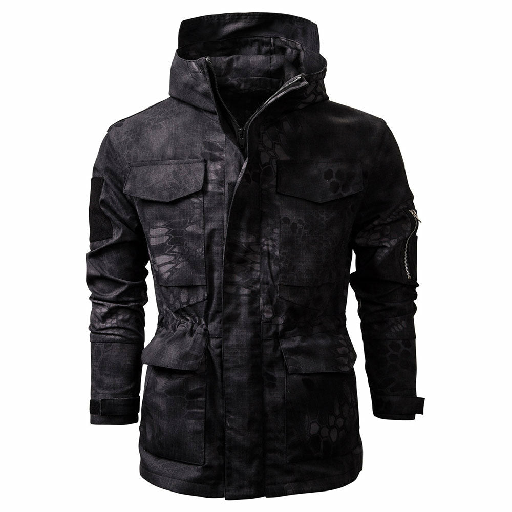 Men's Camouflage Tactical Hooded Jacket - Outdoor Casual Wear