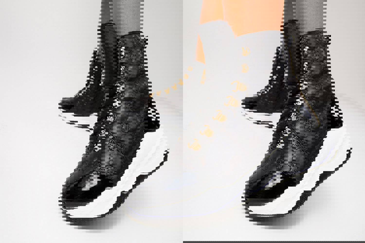 Cambridge Black Quilted Leather Ankle Women Boot