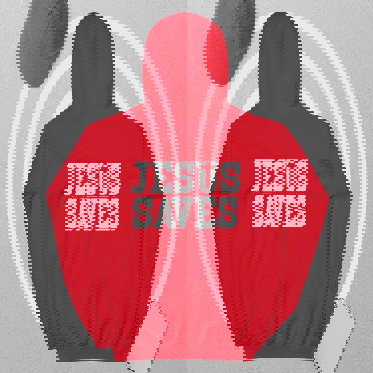 Christian Jesus Saves Two Sided Womens Hoodie