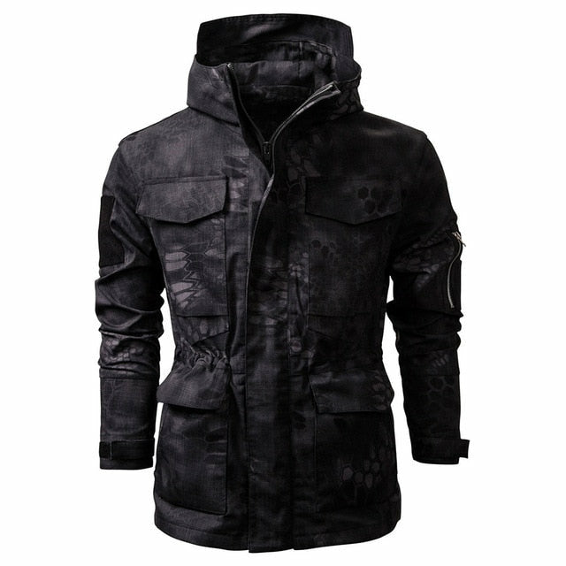 Men's Camouflage Tactical Hooded Jacket - Outdoor Casual Wear