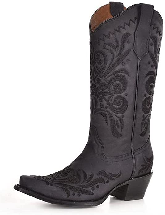 CIRCLE G WOMENS FILIGREE WESTERN BOOTS - SNIP TOE