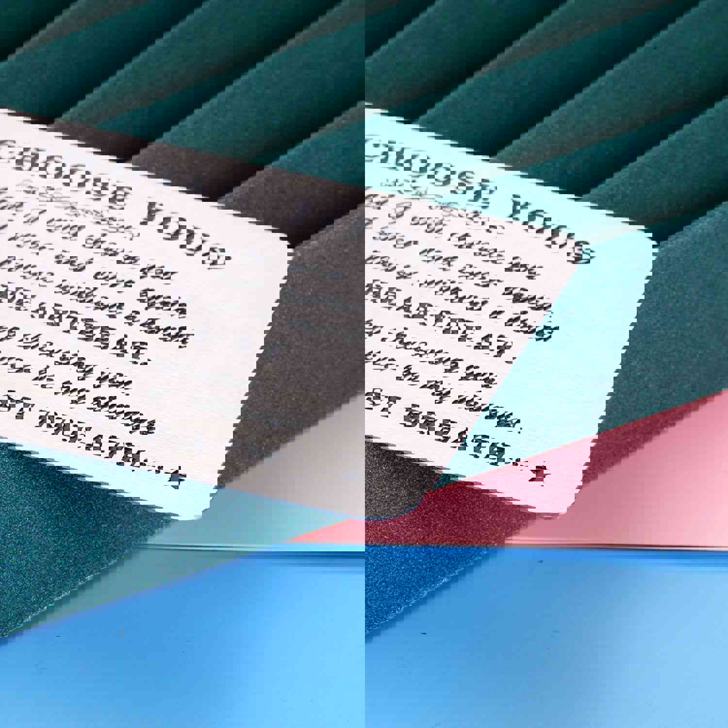 Engraved I Choose You Wallet Card for Wedding, Anniversary, Valentine's Day Gift