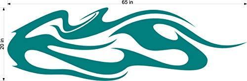 Auto Truck Car Boat Side Flames Tribal Decal Sticker TF035