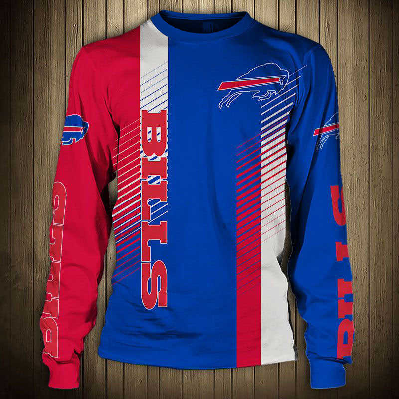 Women's Buffalo Bills Stripe Sweatshirt