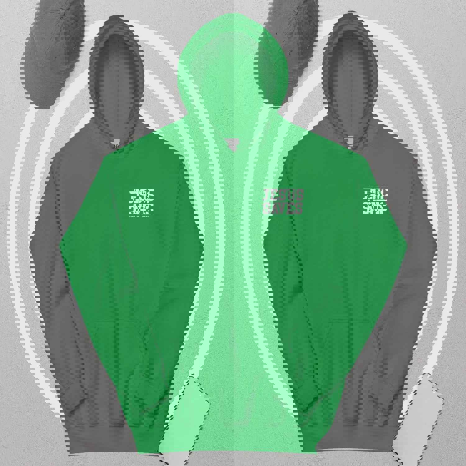 Christian Jesus Saves Two Sided Womens Hoodie