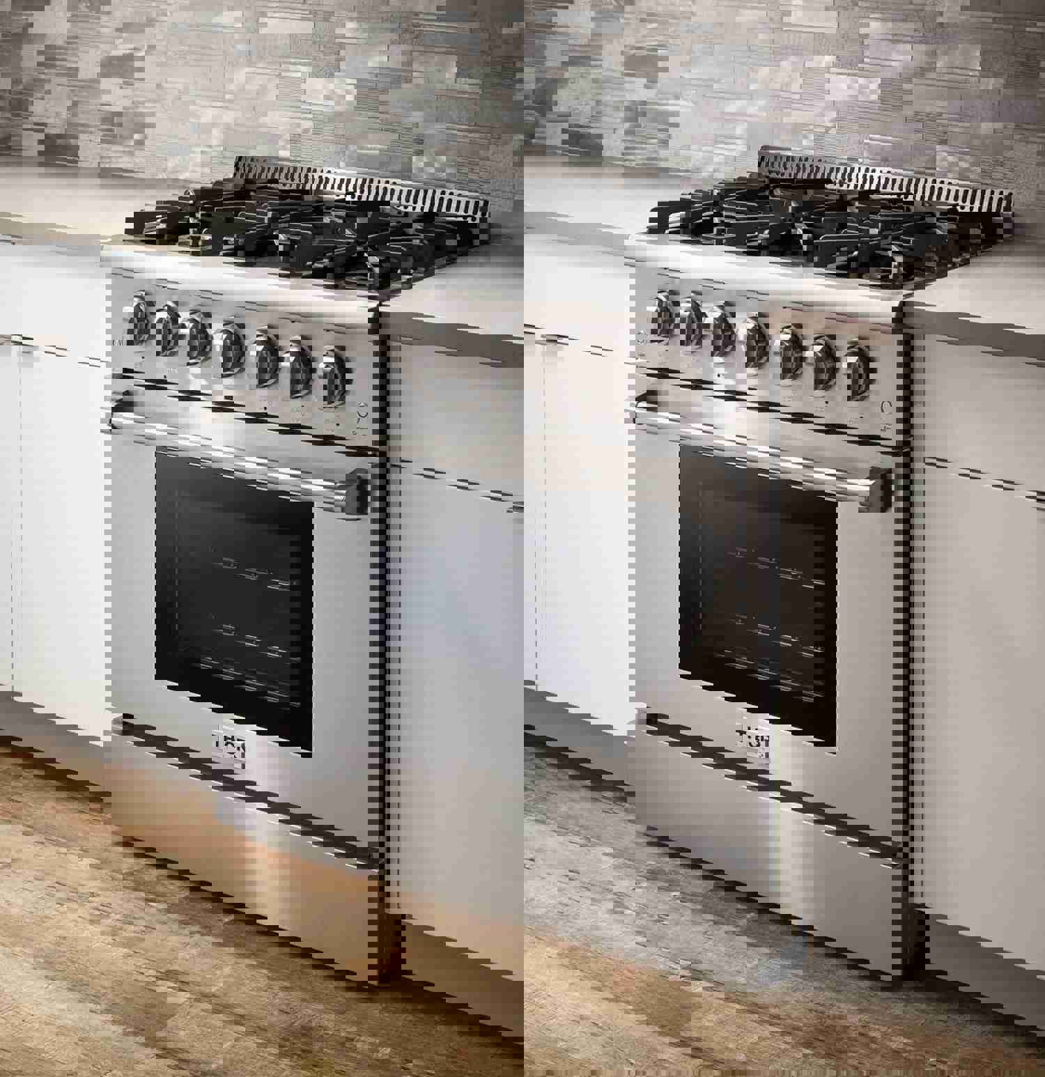 Thor Kitchen 5-Piece Pro Appliance Package - Stainless Steel Gas Range, Refrigerator, Hood, Dishwasher & Microwave Drawer