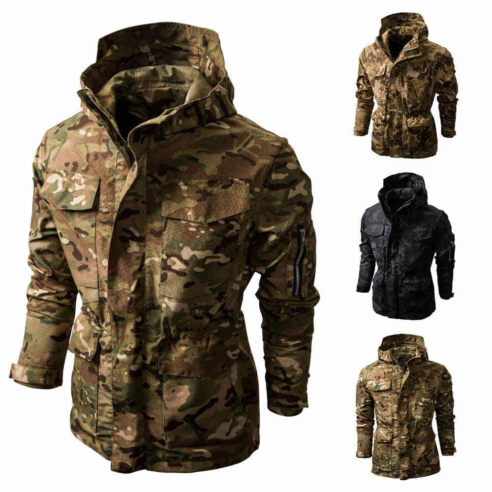 Men's Camouflage Tactical Hooded Jacket - Outdoor Casual Wear