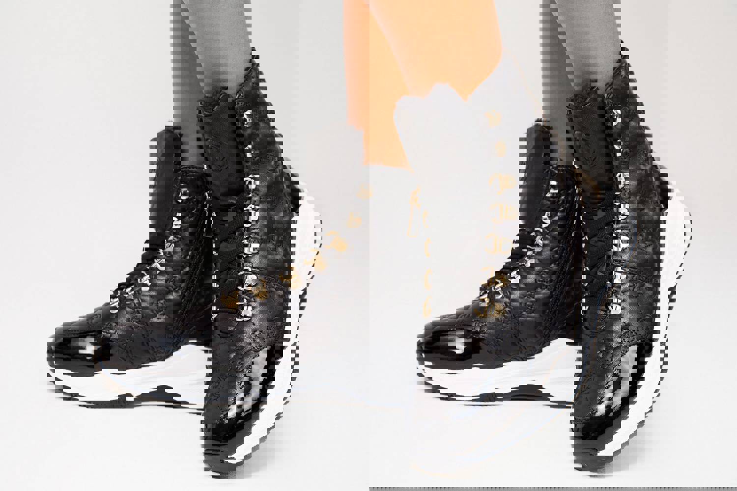 Cambridge Black Quilted Leather Ankle Women Boot