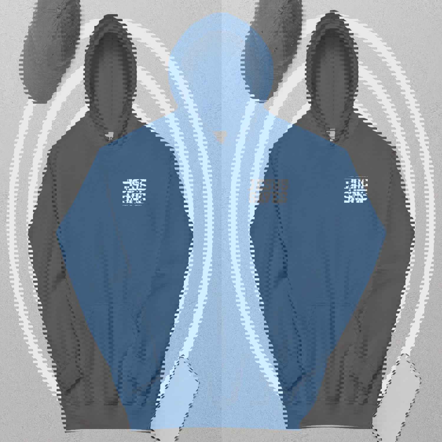 Christian Jesus Saves Two Sided Womens Hoodie