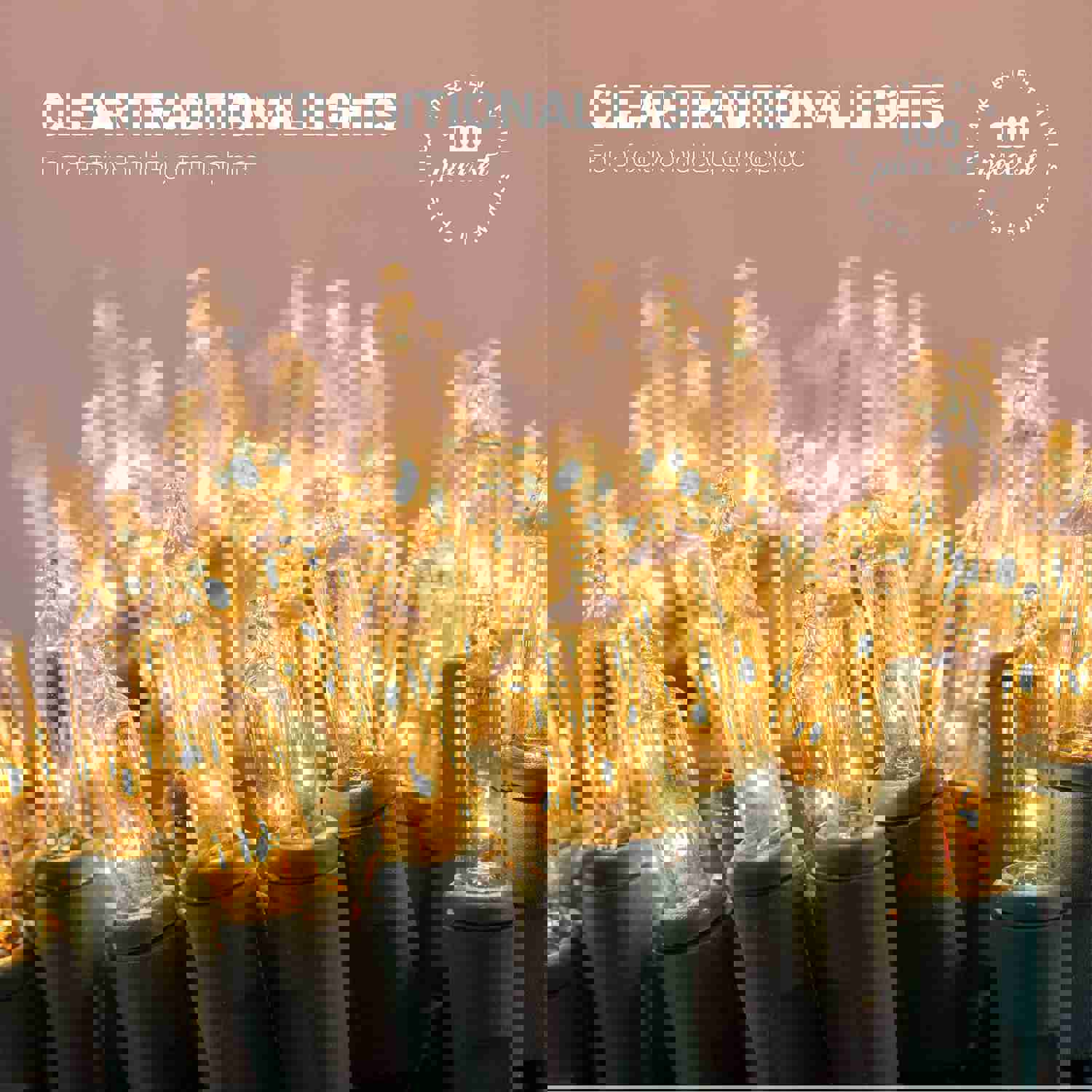 SEWANTA Christmas Lights Warm White String Lights for Indoor/Outdoor Holiday Decorations