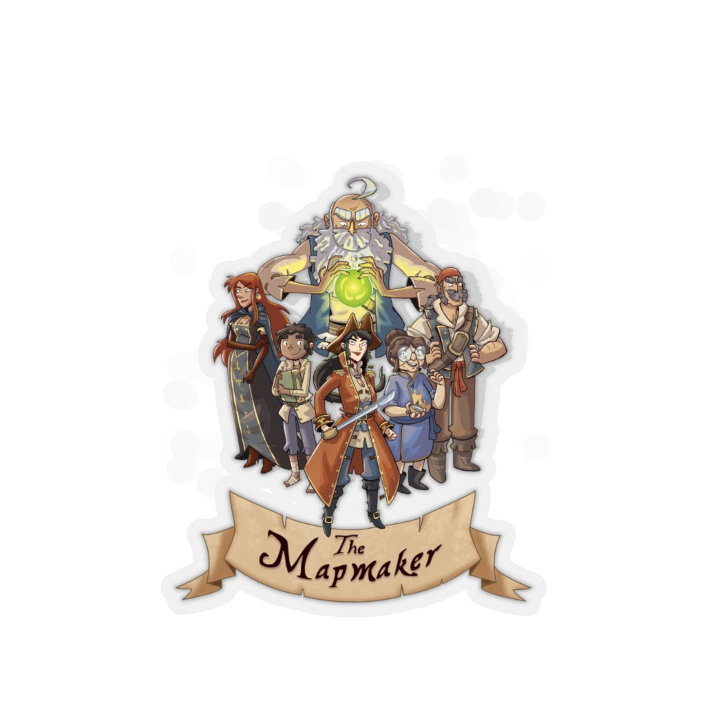 The Mapmaker (Design 2) - Custom Kiss-Cut Stickers