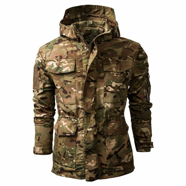 Men's Camouflage Tactical Hooded Jacket - Outdoor Casual Wear