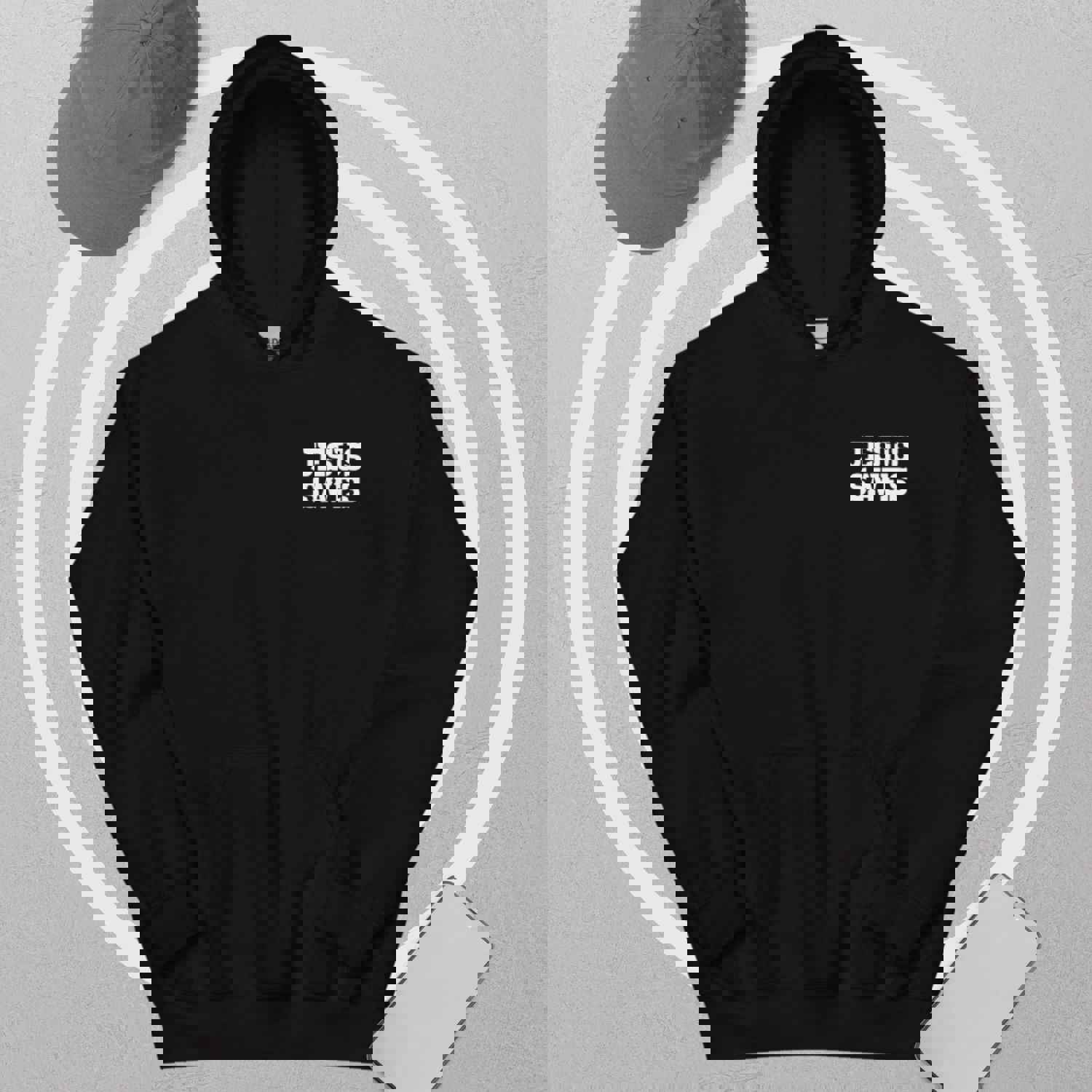 Christian Jesus Saves Two Sided Womens Hoodie