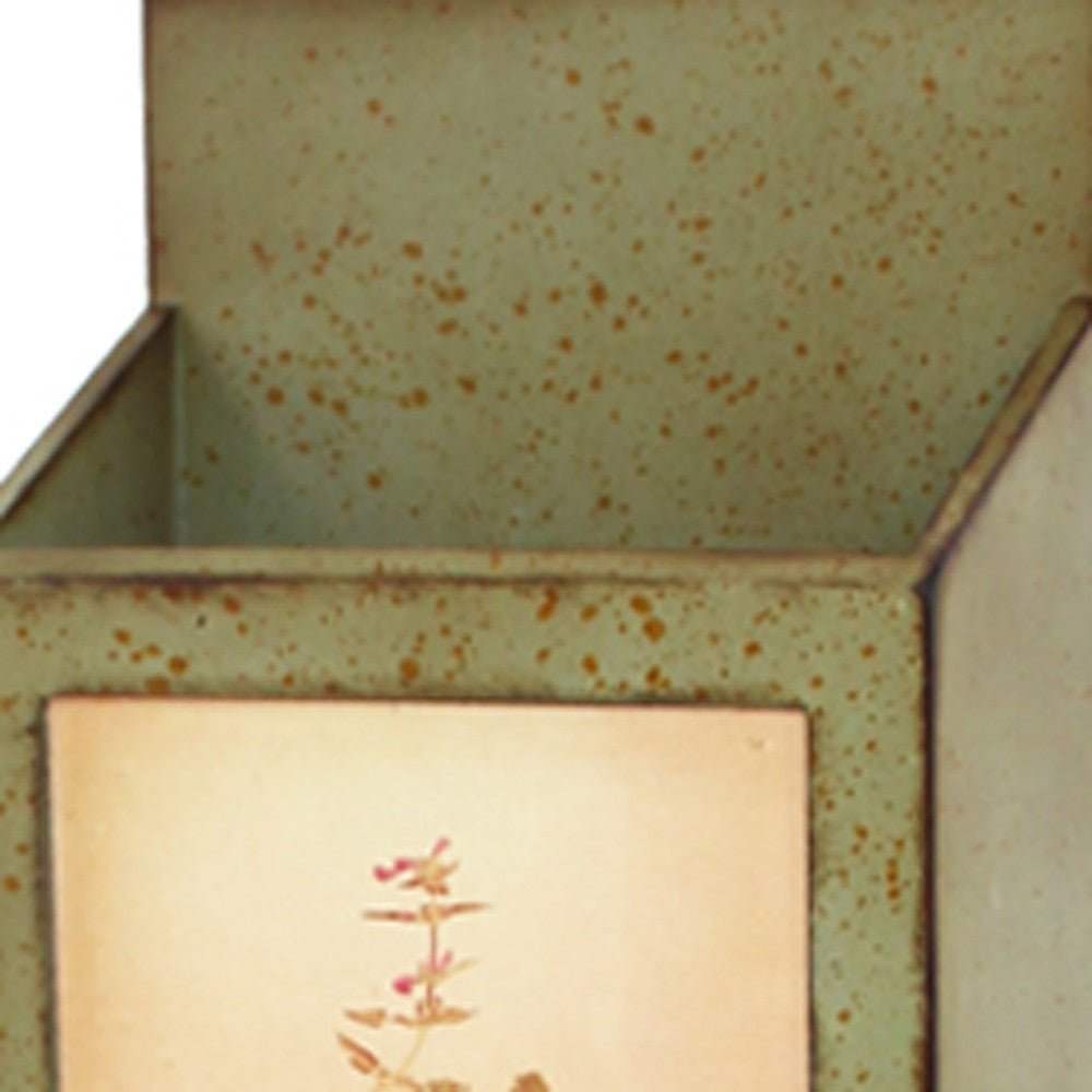 42 X 10 X 5 Green Rustic Vertical Newspaper & Magazine Rack