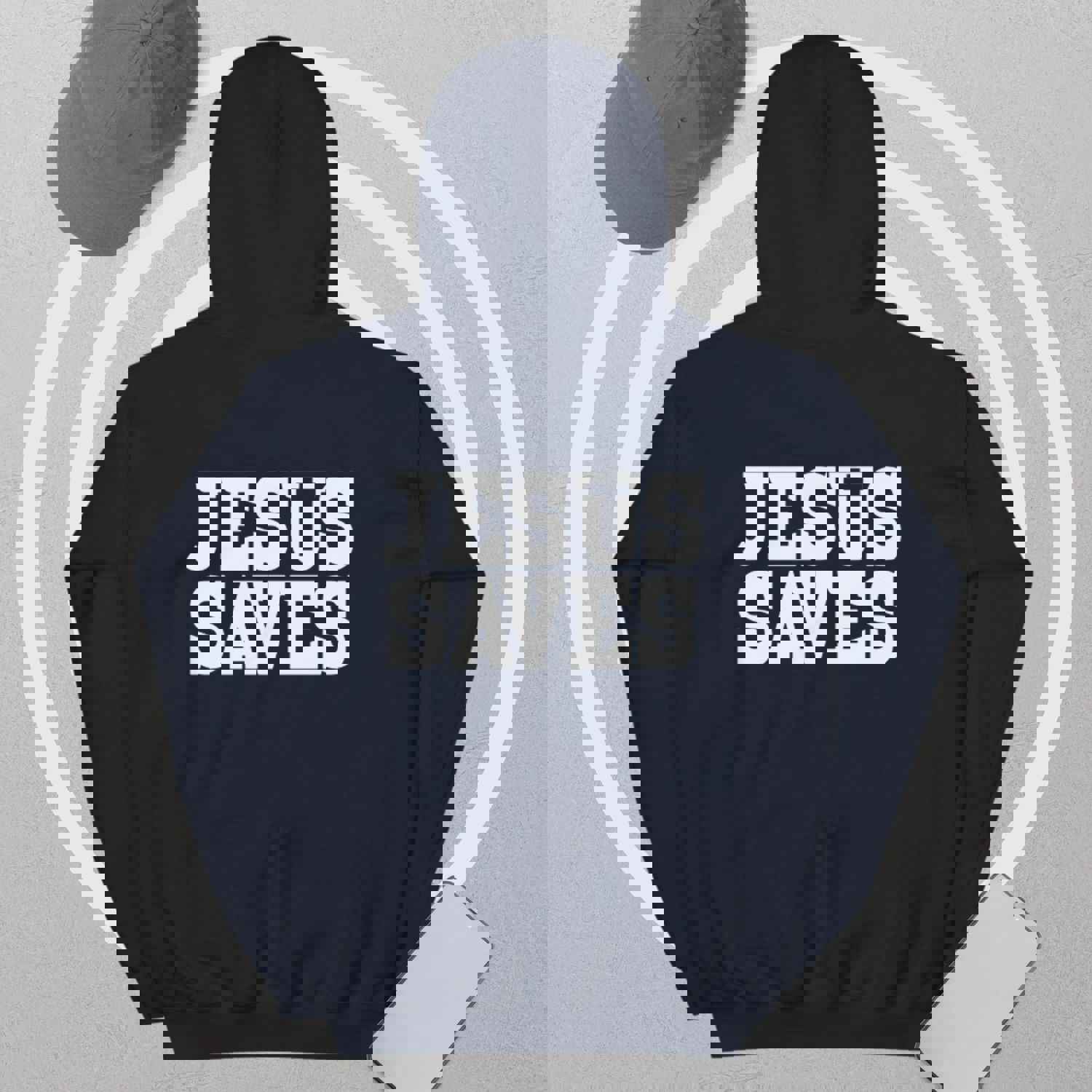 Christian Jesus Saves Two Sided Womens Hoodie