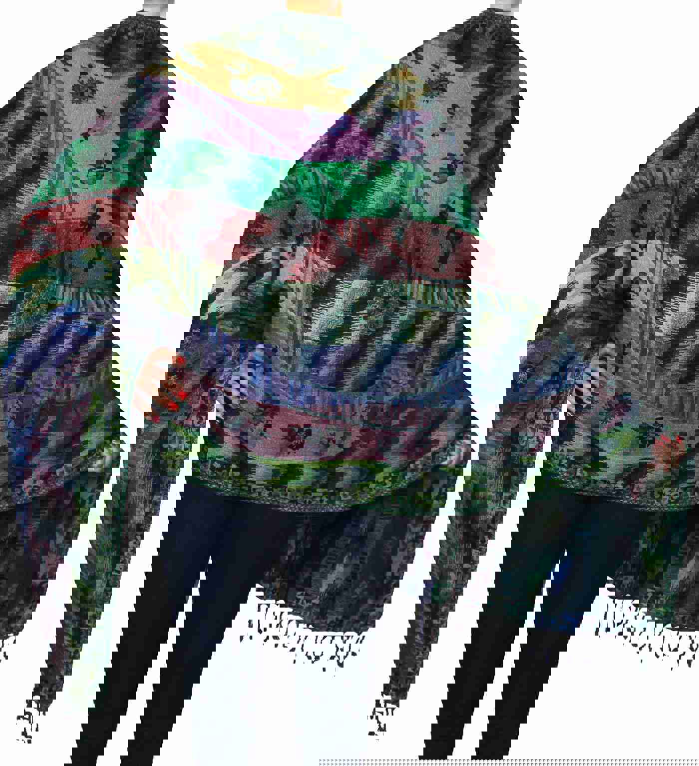 Kashmiri Handloom Paisley Wool Scarf Shawl for Women (78 x 28 inches)