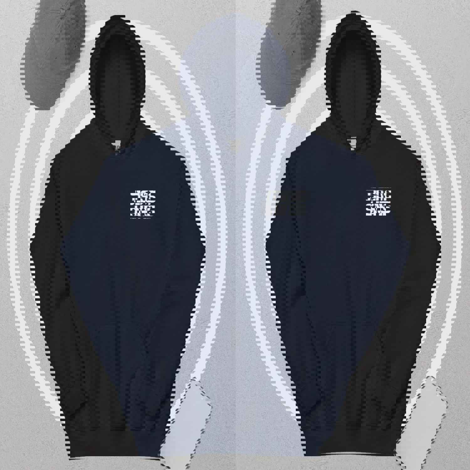 Christian Jesus Saves Two Sided Womens Hoodie