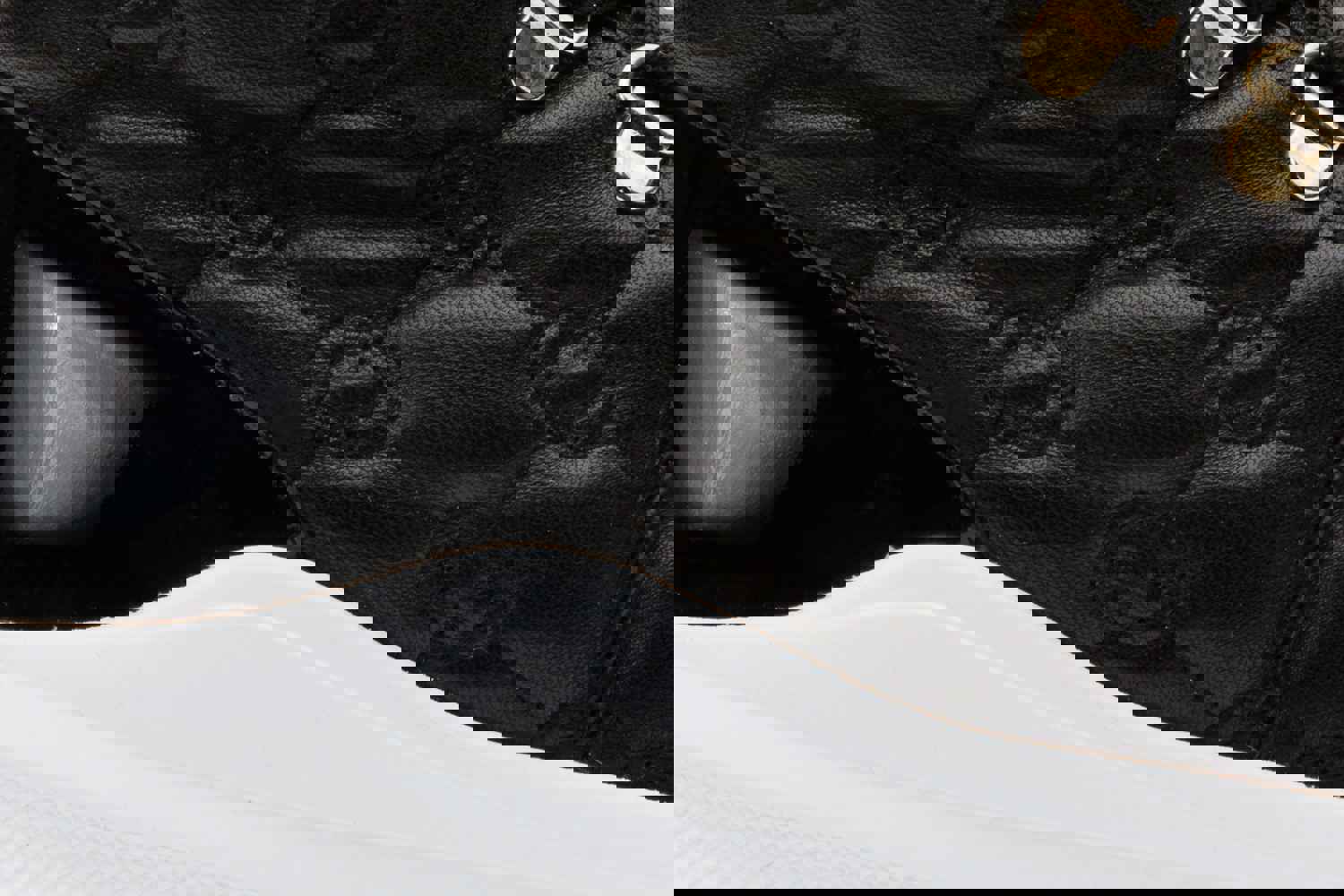 Cambridge Black Quilted Leather Ankle Women Boot