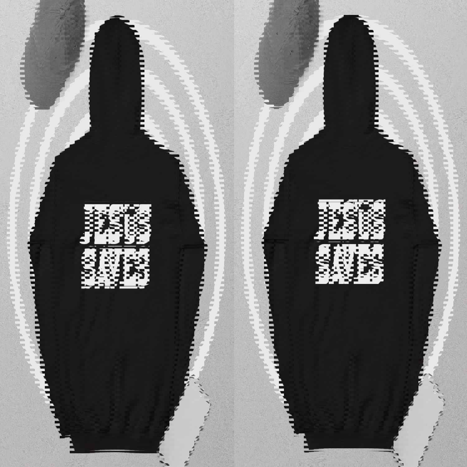 Christian Jesus Saves Two Sided Womens Hoodie