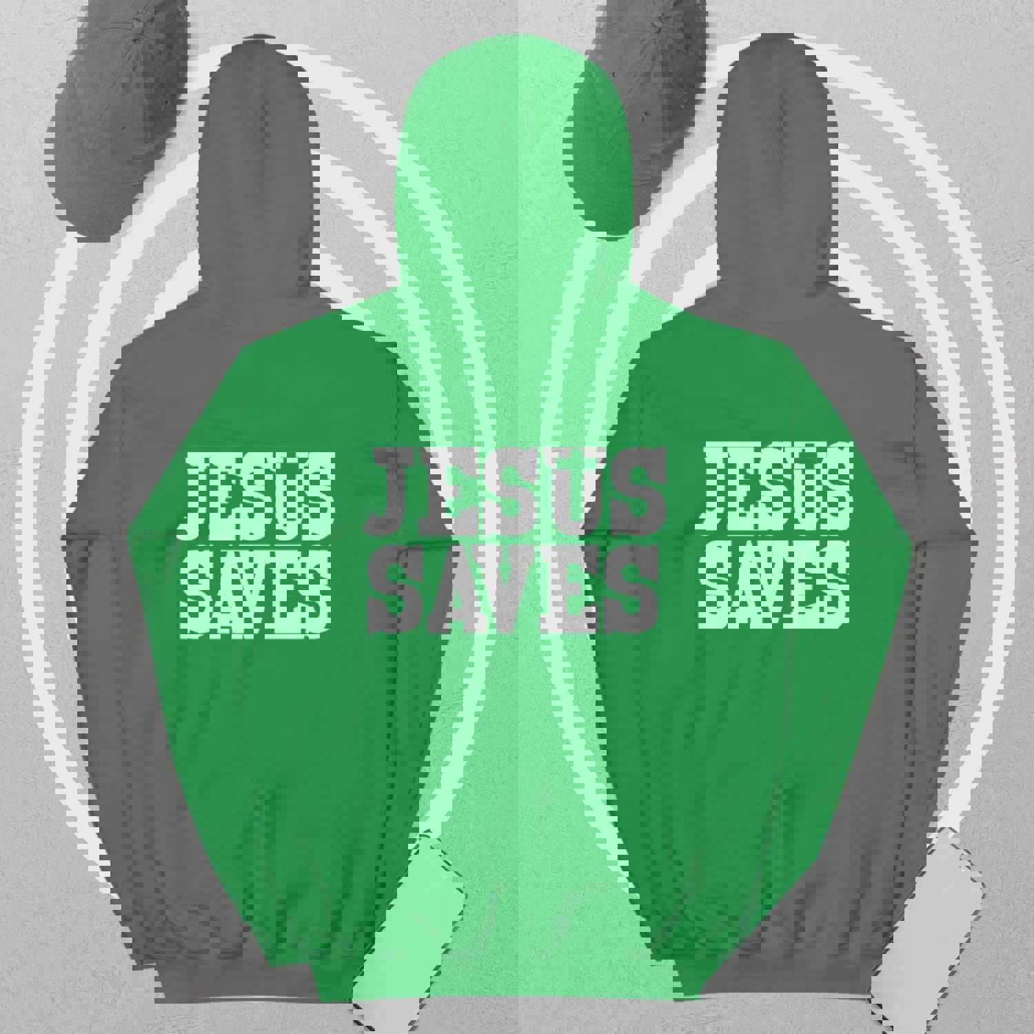 Christian Jesus Saves Two Sided Womens Hoodie