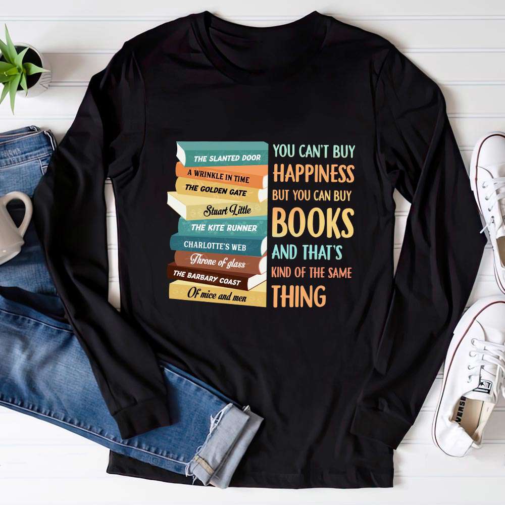 Custom Bookshelf Tee - Book Lovers Gift LSBH34