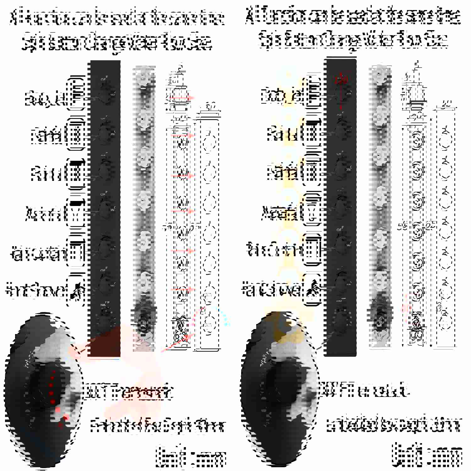 47IN Complete Luxury Dual Shower LED Music System