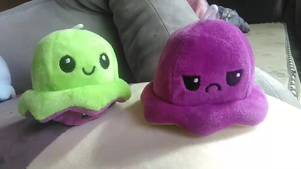 Flip Octopus Doll Pendant Plush Toy Keychain