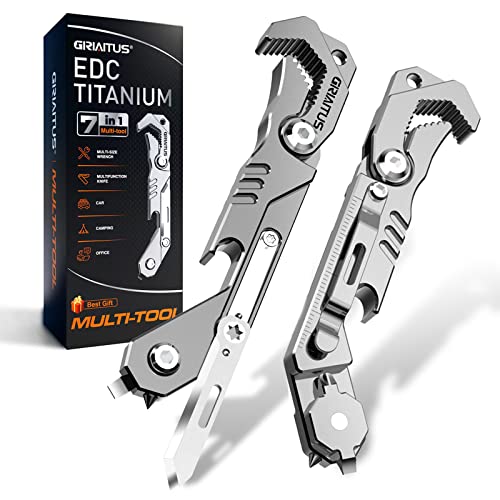 7-in-1 Multitool Camping Accessories with Wrench, Knife, Screwdriver, and More