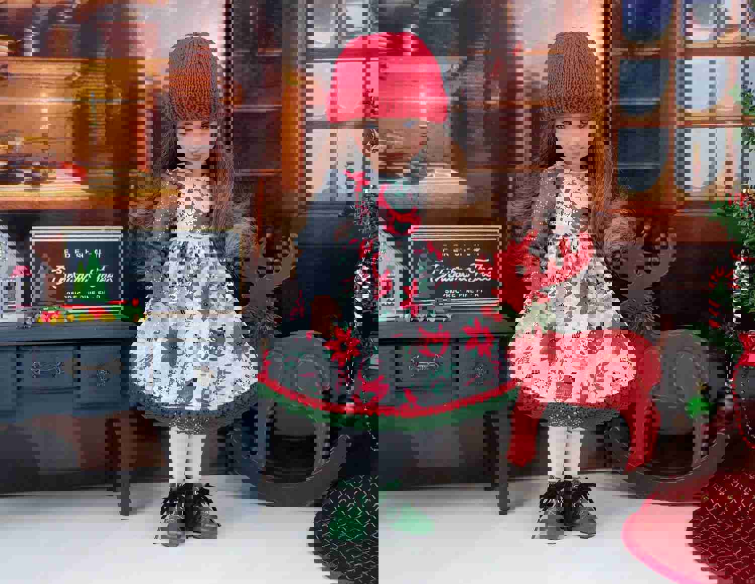 Nordic Cardinal Dress Ensemble with Boots for Ruby Red Fashion Friends Doll