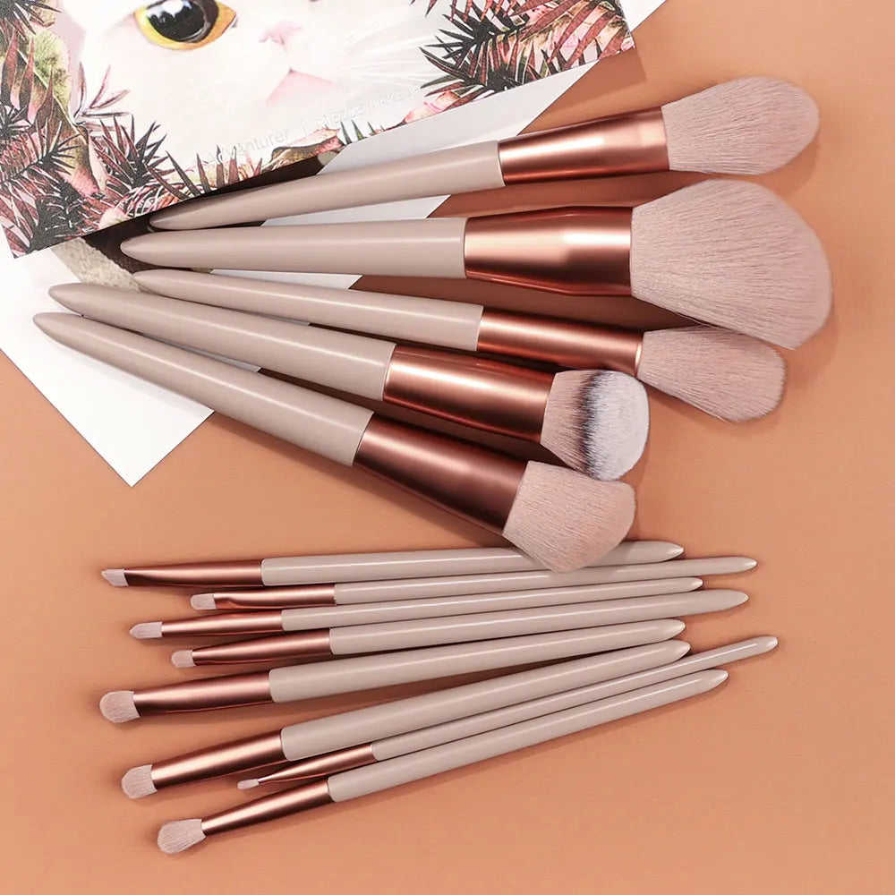 13pcs Makeup Brushes Set - Soft and Fluffy Concealer Brush for Women