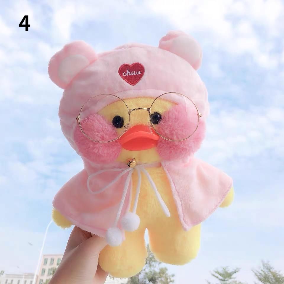 Kawaii LaLafanfan Cafe Yellow Duck Plush Toy - Perfect Birthday Gift for Girls